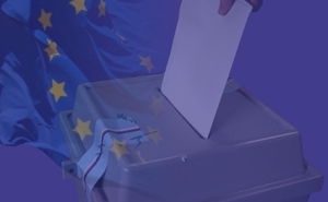 perex - volby do EU - vlajka EU a urna - ilu.jpg